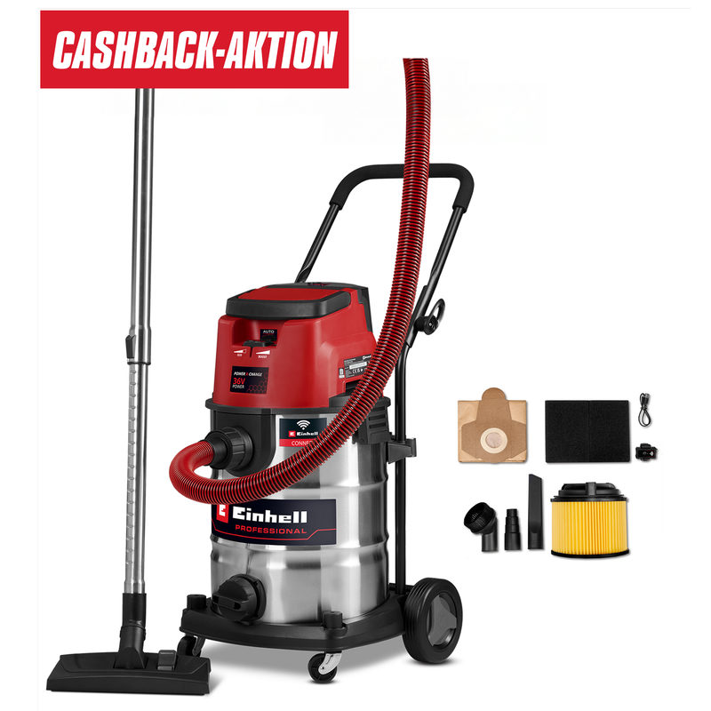 Einhell Nass-Trocken-Akkusauger TP-VC 36/30 S Auto-Solo ohne Akku, Bild 3