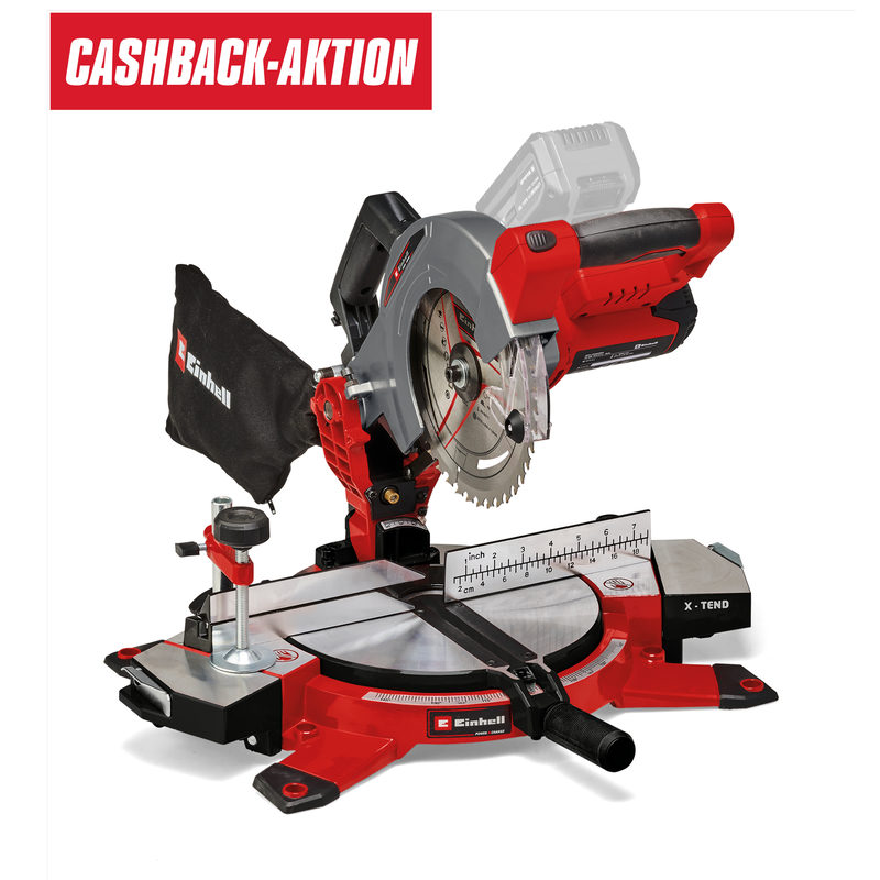Einhell Power X-Change te-ms 18/210 Li-Solo Akku-Kappsäge ohne Akku 210 mm 30 mm, Bild 6