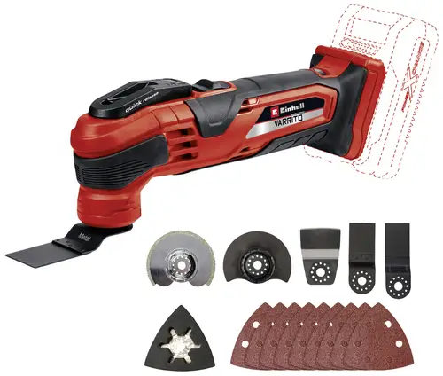 Einhell Power X-Change VARRITO 4465160 Akku-Multifunktionswerkzeug ohne Akku, ohne Ladegerät 18V an