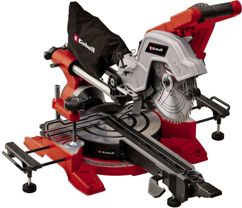 Einhell TE-SM 8 L Dual – Zug-Kapp-Gehrungssäge mit 1.800 W, Laser und Zugfunktion, Bild 2