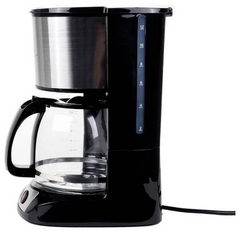 Elta KME-1000.2 Kaffeemaschine Edelstahl, Schwarz Fassungsvermögen Tassen=12 Glaskanne