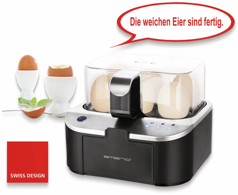 Emerio Eierkocher EB-123177.1 schwarz transparent silber Kunststoff B/H/T: ca. 17,5x15x19 cm, Bild 2
