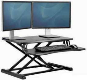 Fellowes Sitz-Steh Workstation Corsivo, schwarz, Bild 3