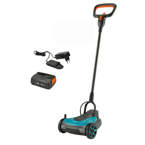 GARDENA 22/18V P4A Ready-To-Use Set Akku Akku-Rasenmäher Mulchfunktion, inkl. Akku, mit Schnitthöh