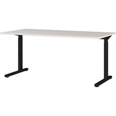 Schreibtisch 4253-581 Lichtgrau schwarz B/H/T: ca. 180x80x80 cm