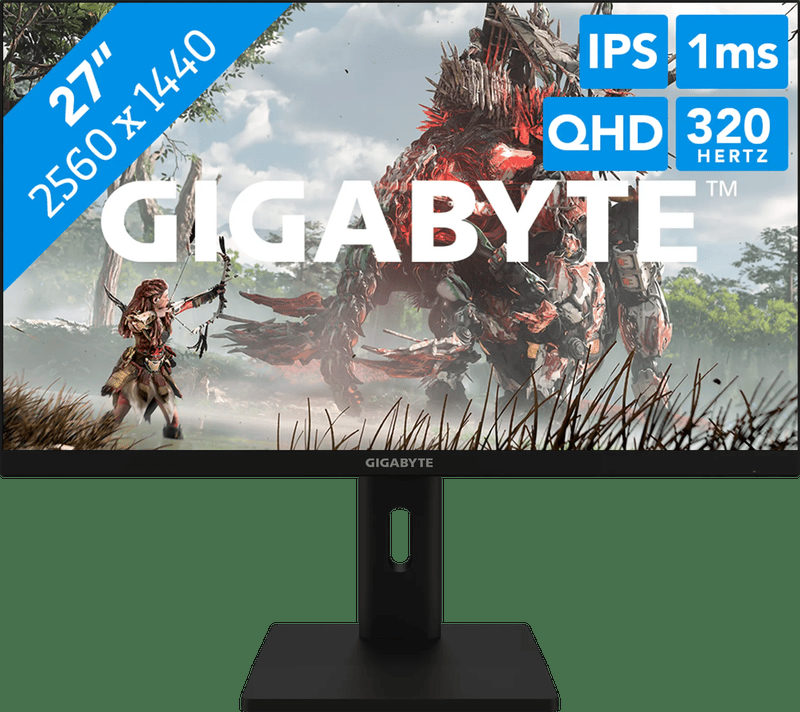 GIGABYTE G27Q3 27 Zoll QHD Fast IPS Gaming Monitor 320 Hz 16:9 DP/HDMI, Bild 4