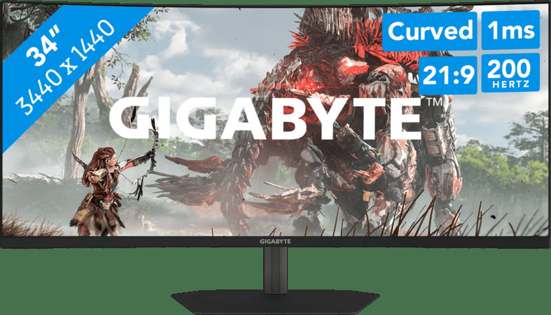GIGABYTE G34WQC2 34 Zoll UWQHD Curved VA LED 16:9 200 Hz Gaming Monitor
