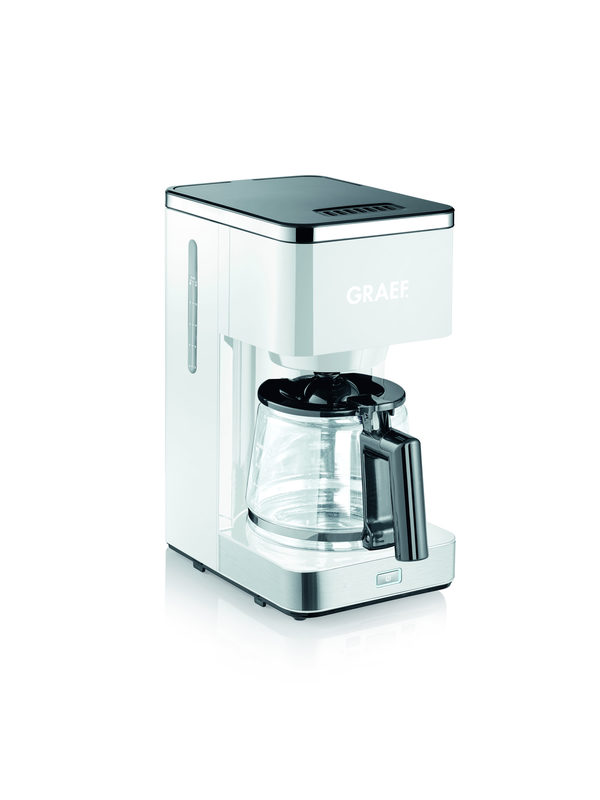 Graef Filterkaffeemaschine FK 401 1,25 l Kaffeekanne Papierfilter 1x4 mit Glaskanne, weiß, Bild 2