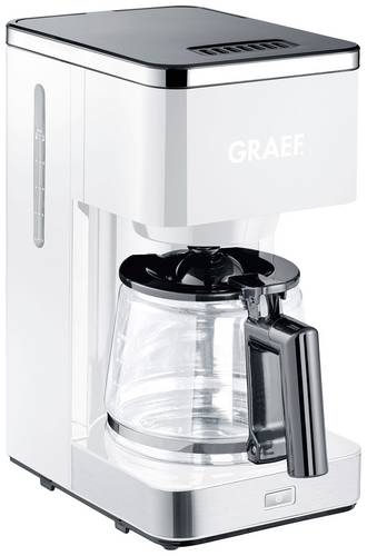 Graef Filterkaffeemaschine FK 401 1,25 l Kaffeekanne Papierfilter 1x4 mit Glaskanne, weiß, Bild 4