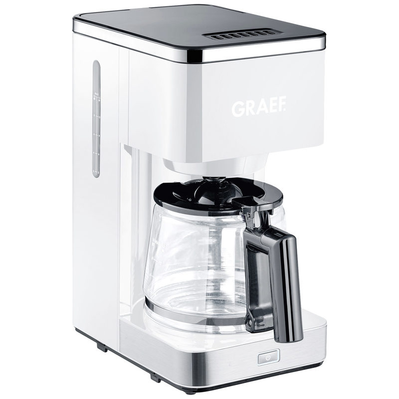 Graef Filterkaffeemaschine FK 401 1,25 l Kaffeekanne Papierfilter 1x4 mit Glaskanne, weiß, Bild 5