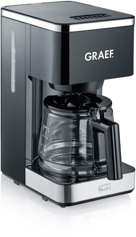 Graef FK 402 Kaffeemaschine Schwarz Fassungsvermögen Tassen=10 Glaskanne, Warmhaltefunktion