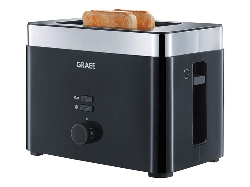 Graef TO 62 - Toaster - 2 Scheibe - 2 Steckplatz - Schwarz