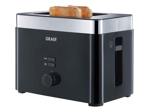 Graef TO 62 - Toaster - 2 Scheibe - 2 Steckplatz - Schwarz