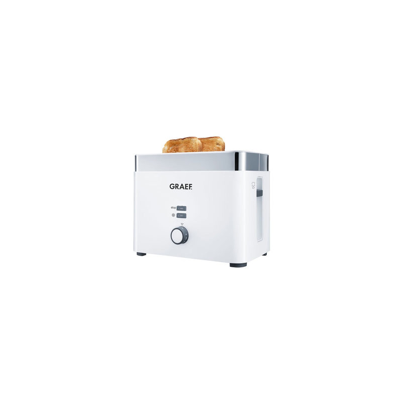 Graef TO61EU Toaster mit Brötchenaufsatz Weiß, Edelstahl, Bild 5