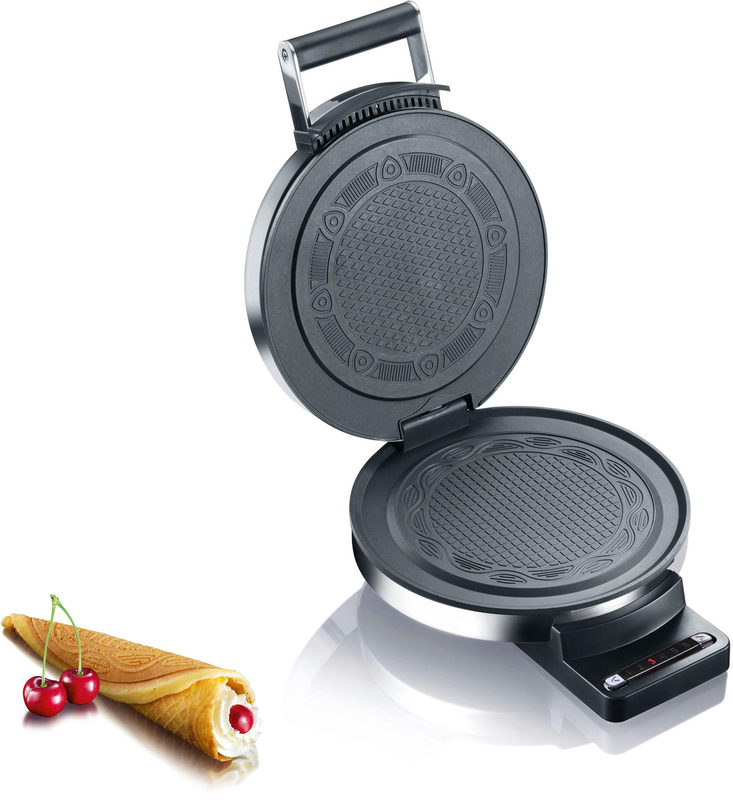 Graef Waffeleisen Hörncheneisen HE 80, Edelstahl matt 850 W