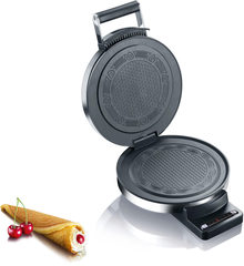 Graef Waffeleisen Hörncheneisen HE 80, Edelstahl matt 850 W