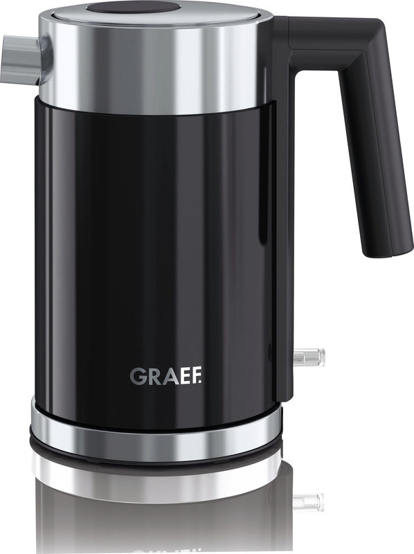 Graef WK402EU Wasserkocher Edelstahl, Schwarz Fassungsvermögen: 1l
