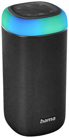 Hama 00188228 Bluetooth-Lautsprecher Shine 2.0, LED, spritzwassergeschützt, 30W, Schwarz