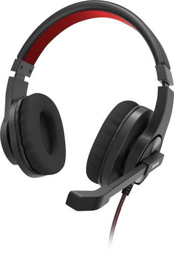 Hama HS-USB400 V2 - Headset - ohrumschließend - kabelgebunden - USB-A - Schwarz, Rot, Bild 2