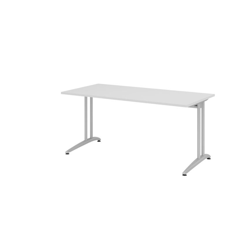 Hammerbacher Büro-Schreibtisch Akzent, C-Fuß Gestell, Hx BxT 740 x
