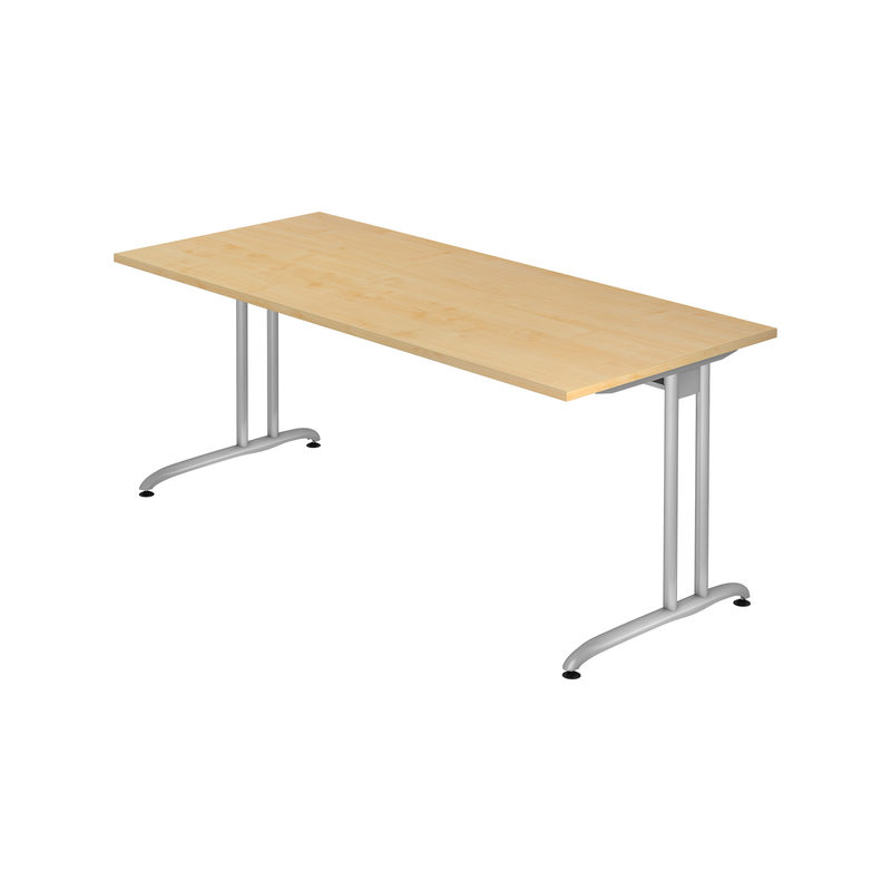 Hammerbacher Büro-Schreibtisch Akzent, C-Fuß Gestell, Hx BxT 740 x