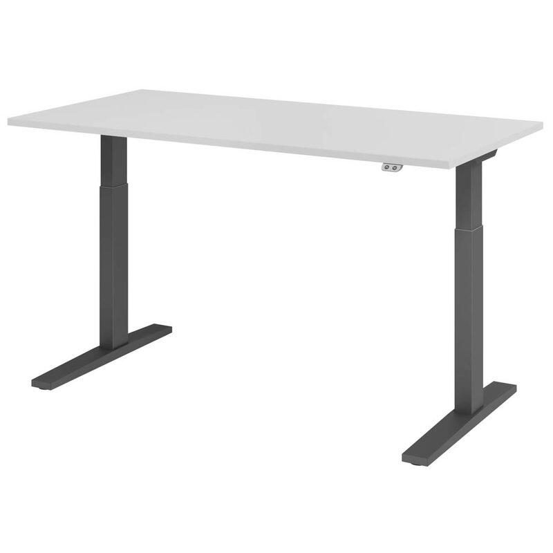 Hammerbacher Elektrisch höhenverstellbarer Schreibtisch 1-stufig, C-Fuß, BxT, Bild 2