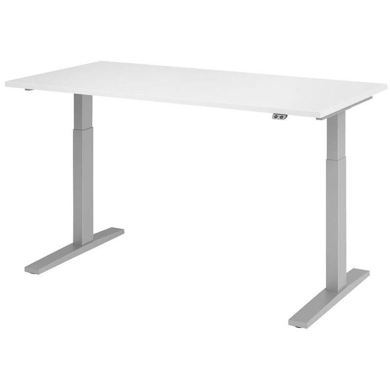 Hammerbacher Elektrisch höhenverstellbarer Schreibtisch 1-stufig, C-Fuß, BxT, Bild 2