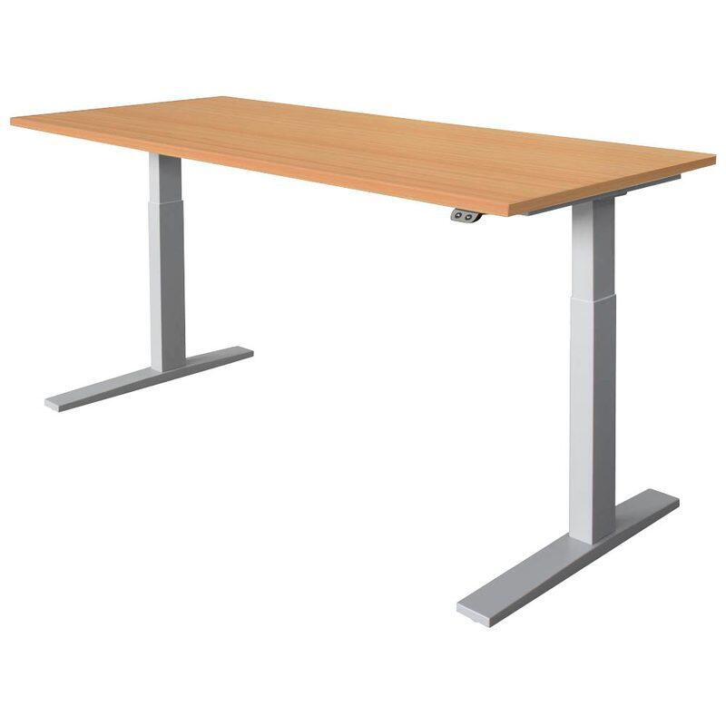 Hammerbacher Elektrisch höhenverstellbarer Schreibtisch 1-stufig, C-Fuß, BxT, Bild 5