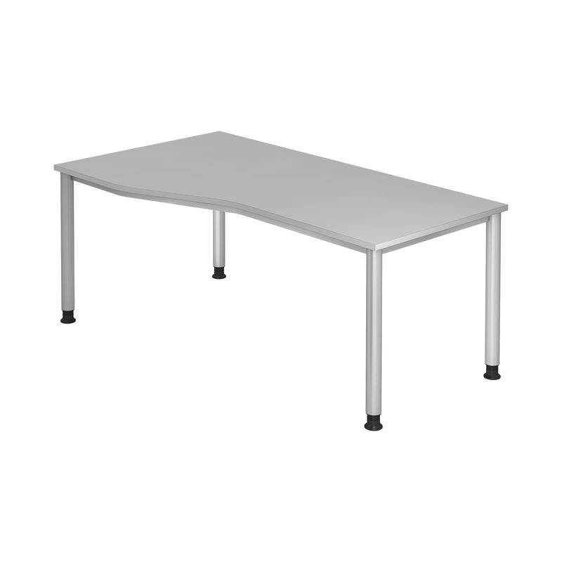 Hammerbacher Manuell höhenverstellbarer Schreibtisch Akzent, 4-Fuß Gestell, BxT, Bild 4