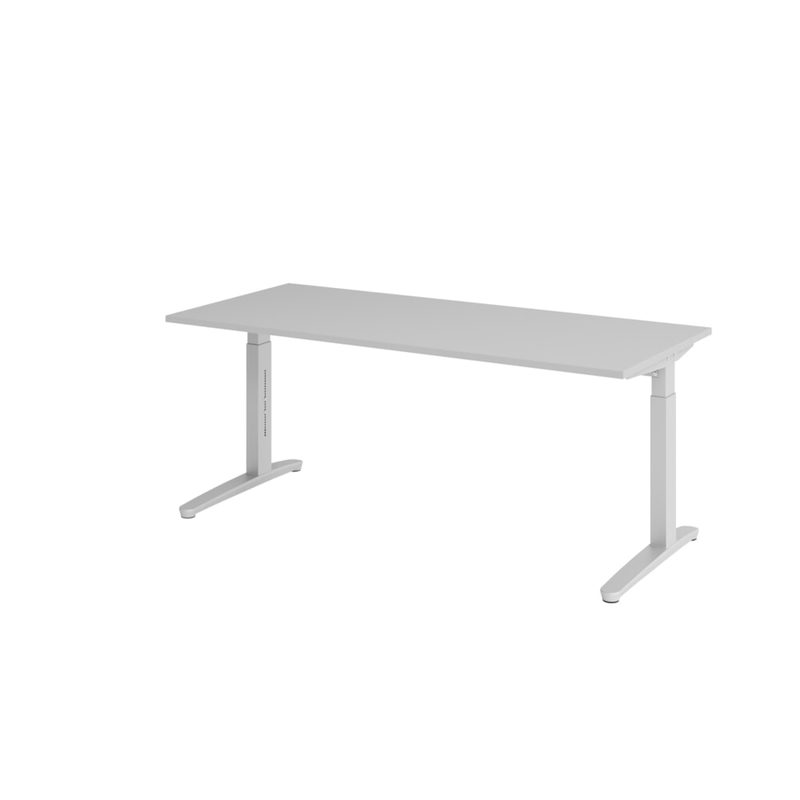 Hammerbacher Manuell höhenverstellbarer Schreibtisch, C-Fuß, BxT
