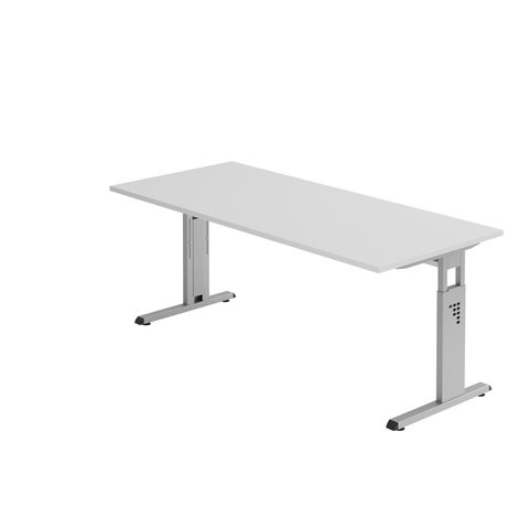 Hammerbacher Manuell höhenverstellbarer Schreibtisch Solid, C-Fuß, BxT