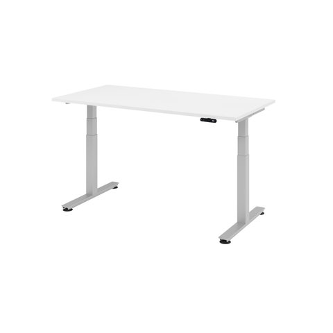 Hammerbacher Schreibtisch, T-Fuß, elektrisch höhenverstellbar 2-stufig, BxT