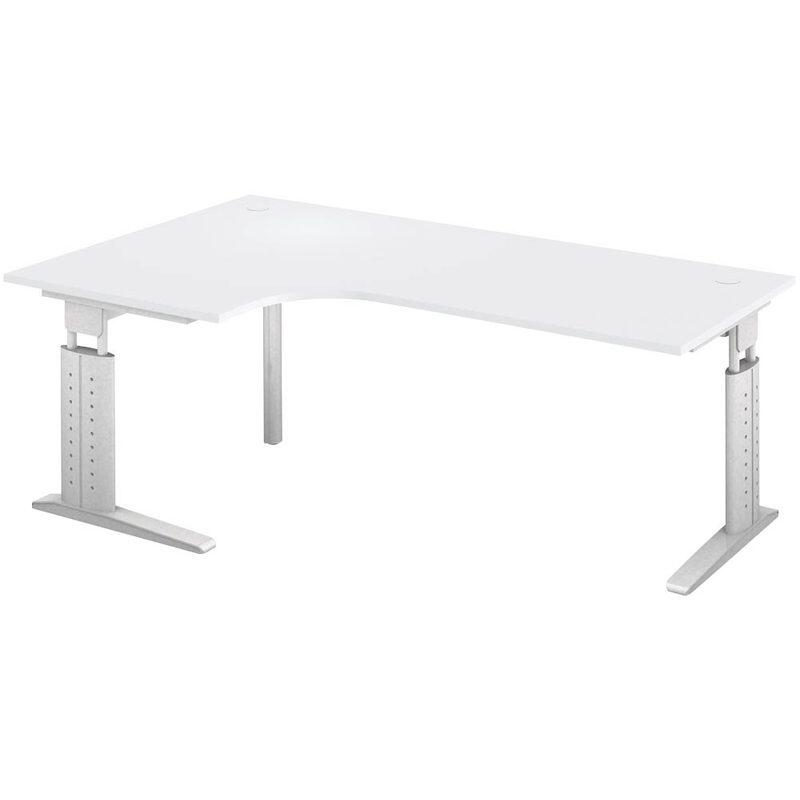 Hammerbacher Schreibtisch U-Serie (Gestellfarbe: Silber|Dekor:, Bild 5
