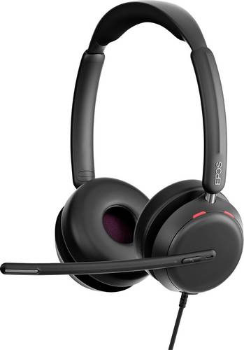 Headset EPOS IMPACT 860, binaural, kabelgebunden, USB-C auf USB-A, UC-optimiert, 3 Mikrofone,