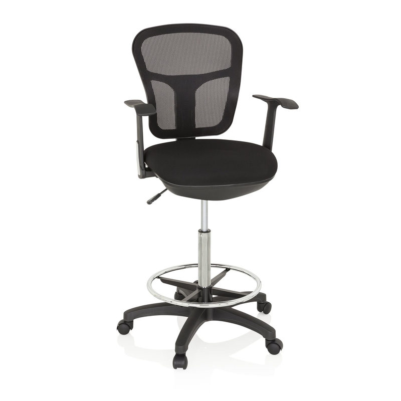 Arbeitsstuhl / Counterstuhl Top Work 108 Netz Schwarz Hjh Office
