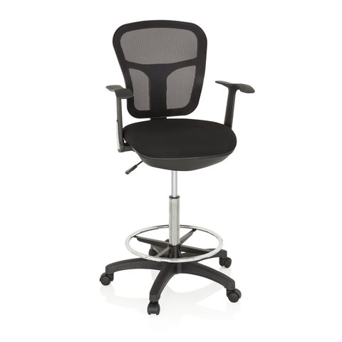 Arbeitsstuhl / Counterstuhl Top Work 108 Netz Schwarz Hjh Office