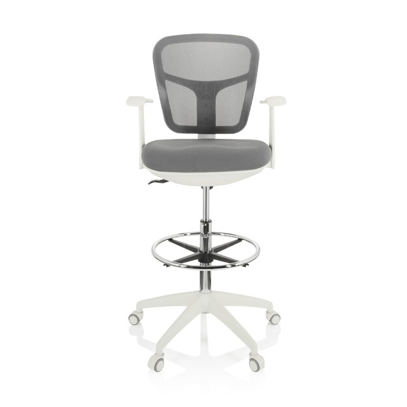 Arbeitsstuhl / Counterstuhl Top Work 108 W Netzstoff/stoff Grau Hjh Office, Bild 2