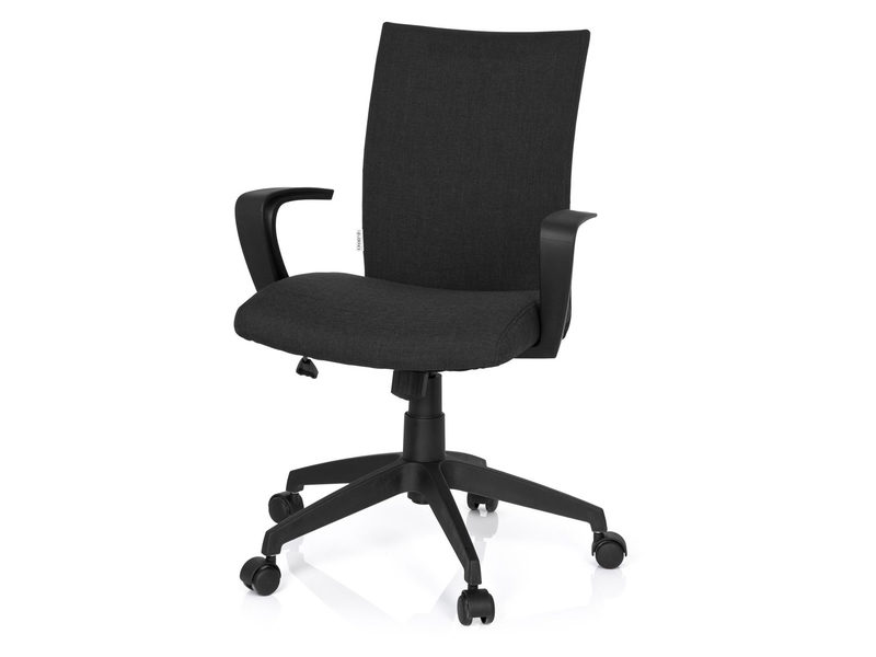 Bürostuhl Soft Stoff Schwarz Hjh Office, Bild 2