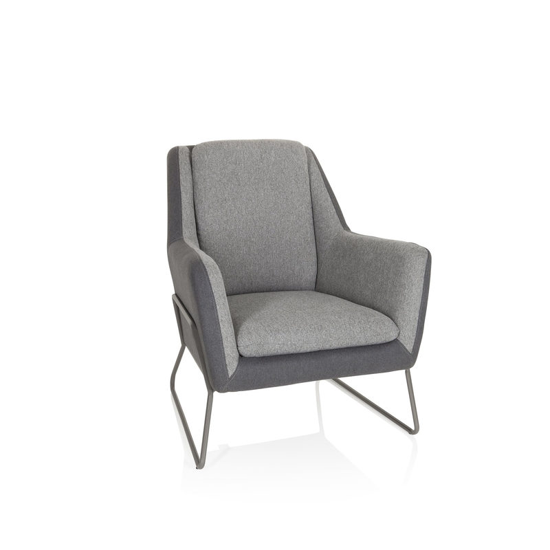 hjh OFFICE Polstersessel LAGUN Stoff mit Armlehnen