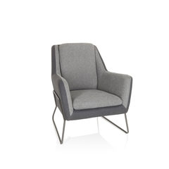 hjh OFFICE Polstersessel LAGUN Stoff mit Armlehnen