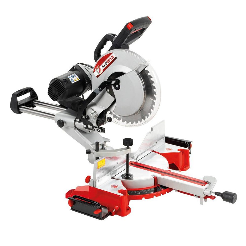 Holzmann Maschinen KAP305JL_230V Zug-Kapp- und Gehrungssäge 305 mm 30 mm 1600 W