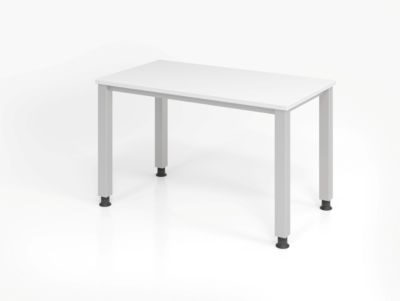 Home Office Tisch, Rechteck, 4-Fuß Quadratrohr, B 1200 x T 672 x H 685-810 mm,, Bild 3