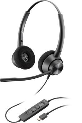 HP Poly EncorePro 320 USB-C Stereo-Headset - Kabelgebunden - Büro/Callcenter - 105 g - Kopfhörer - Schwarz, Bild 2