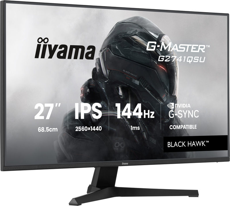 iiyama G-Master Black Hawk G2741QSU-B1 27 Zoll QHD IPS LED 16:9 144 Hz Gaming Monitor