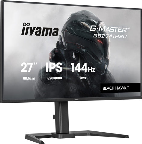 iiyama G-Master Black Hawk GB2741HSU-B1 27 Zoll Full HD IPS LED 16:9 144 Hz Gaming Monitor