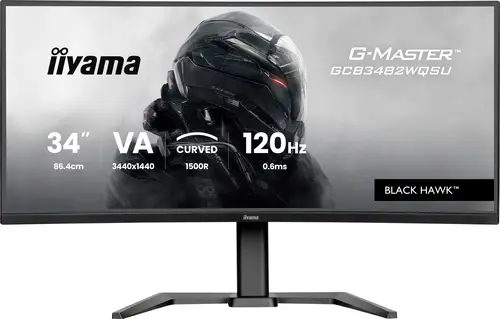 iiyama G-Master Black Hawk GCB3482WQSU-B1 34 Zoll UWQHD Curved VA LED 21:9 120 Hz Gaming Monitor, Bild 2