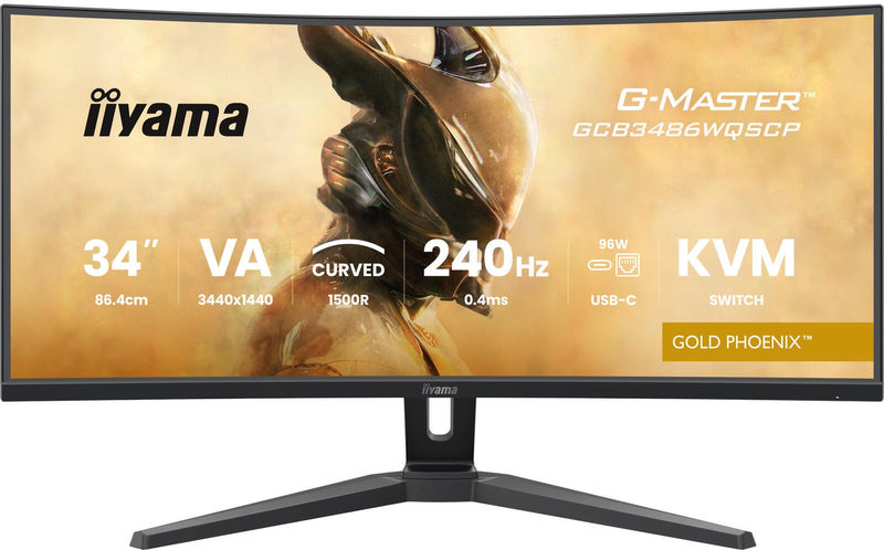 iiyama G-Master Gold Phoenix GCB3486WQSCP-B1 34 Zoll UWQHD Curved VA LED 21:9 240 Hz Gaming Monitor, Bild 2