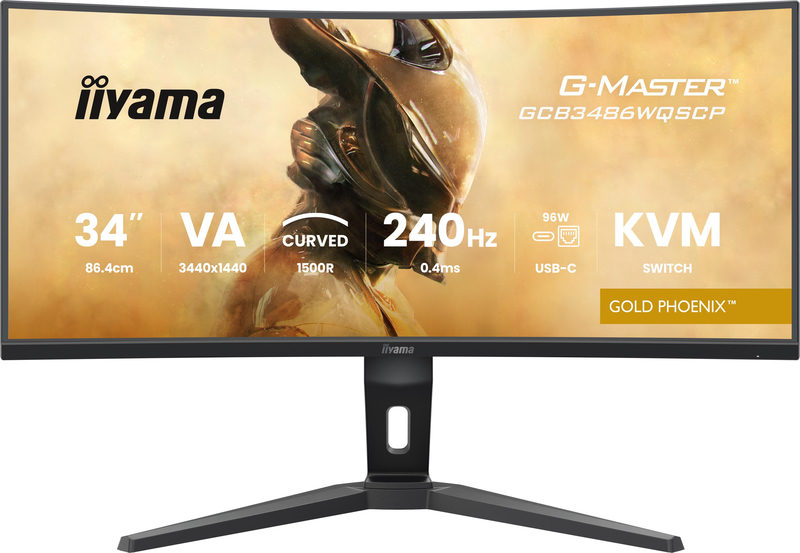 iiyama G-Master Gold Phoenix GCB3486WQSCP-B1 34 Zoll UWQHD Curved VA LED 21:9 240 Hz Gaming Monitor, Bild 3