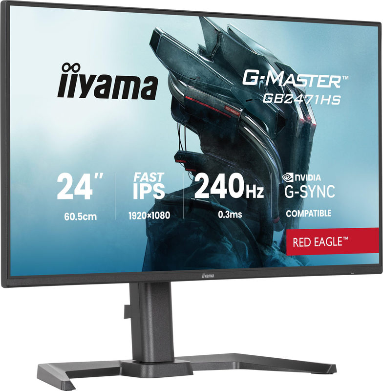 iiyama G-Master Red Eagle GB2471HS-B1 24 Zoll FHD IPS LED 16:9 240 Hz Gaming Monitor, Bild 3