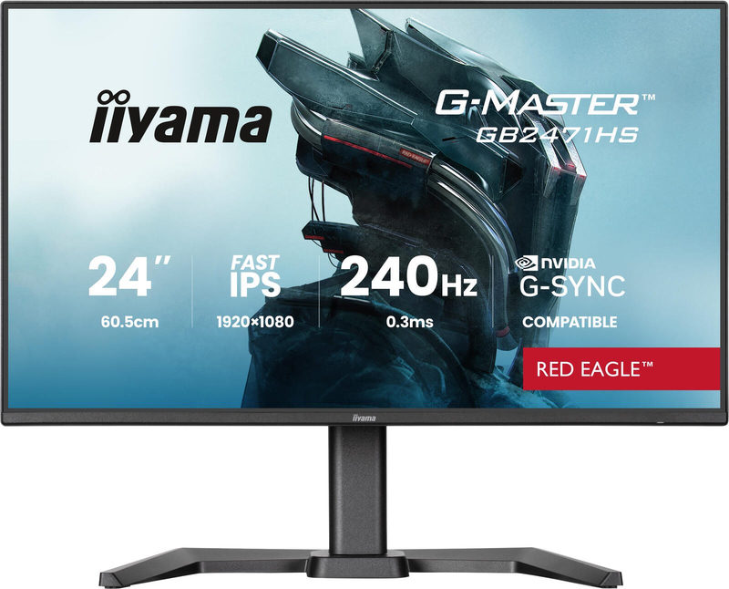 iiyama G-Master Red Eagle GB2471HS-B1 24 Zoll FHD IPS LED 16:9 240 Hz Gaming Monitor, Bild 4